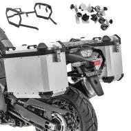 Alu-Koffer + Kofferträger für BMW R 1200 GS 04-12 Bagtecs GX45 silber_1