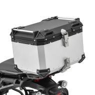 Alu Topcase für Triumph Tiger 800 XC / XR Aluminium Bagtecs XB55 silber_1