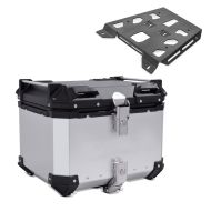 Set top case + luggage rack pour compatible with KTM 890 Adventure / R 21-22 silver Bagtecs XB45