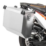Motorcycle Aluminium Side Case compatible with Ducati Scrambler Sixty2 Bagtecs Atlas 41l Alloy