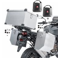 Set Alukoffer Atlas A4 2x41l für BMW F 800 GS / Adventure + Topcase 60l + Innentaschen_1