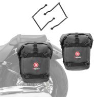 Satteltaschen K4 + Satteltaschenhalter Universal Bagtecs SU2 schwarz_1