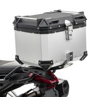 Alu Topcase für Triumph Tiger 1200 Explorer / XC / XR Aluminium Bagtecs XB45 silber_1