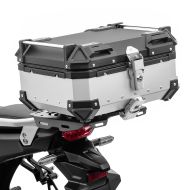 Motorcycle Aluminium top box Bagtecs XB28 top Case 28 Liters silver
