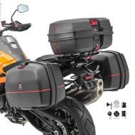 Panniers set compatible with Triumph Tiger 1050 / 955i side cases 45L + top box Bagtecs TB8S