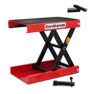 Motorrad Hebebühne ConStands Mid-Lift M Motorradheber inkl. 2 Distanzsstücke bis 500 kg in rot_1