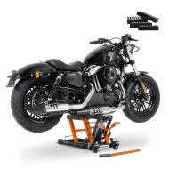 Motorrad Hebebühne ConStands Mid-Lift L Plus Motorradheber bis 680kg inkl. Gummiblöcke orange_1