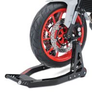 Motorcycle paddock stand front ConStands Superlight with carbon handle