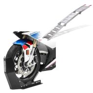 Motorrad Auffahrrampe Alu CS3 + Motorradwippe Easy Fix klappbar max. 270kg_1