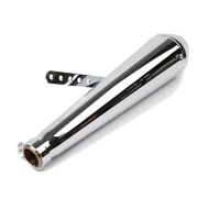 Craftride Exhaust compatible with Moto Guzzi V7 II Stone / Stornello Caferacer Cone chrome