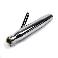 Craftride Exhaust compatible with Triumph Legend TT Cafe Racer Tapered chrome