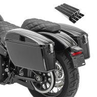Hard saddlebags Set for Cruiser S Craftride Dallas 23Ltr incl. Fixation Kit CB34578