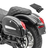 Hard saddlebag set compatible with Honda Shadow VT 750 / 600 / 125 C Craftride Michigan 18Ltr
