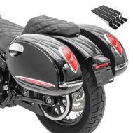 Hard saddlebags compatible with Victory Boardwalk ALH Craftride
