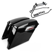 Seitenkoffer Set für Harley-Davidson Softail 86-17 Craftride Stretched inkl Träger schwarz_0