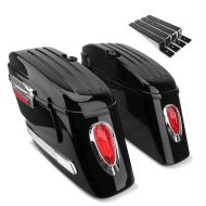 Koffer für Harley Davidson Sportster 883 / Superlow + Halter Harte Satteltaschen Craftride SC7_1