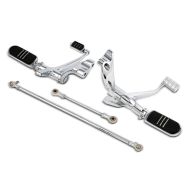 Vorverlegte Fußrastenanlage für Harley Sportster 883 04-10 Craftride chrom_1