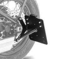 Side Mount license plate holder compatible with Triumph Bonneville Bobber / Black 17-24