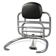 Rear luggage collapsible rack compatible with Vespa LX 150 / 125 / 50 06-13 with backrest Craftride chrome