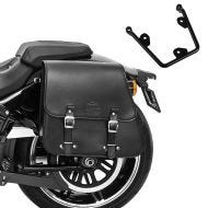 Saddlebag with support compatible with chopper / custombikes chopper / custombike / 114 18-24 Tacoma 28l left Craftride