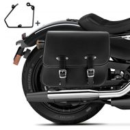 Saddlebag with support compatible with chopper / custombikes 95-15 right Laredo 20l Craftride