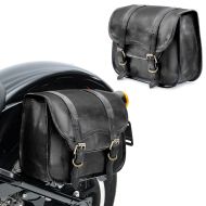Satteltaschen für Harley Davidson Softail Custom / Slim Craftride SV1 Paar 8Ltr schwarz_1