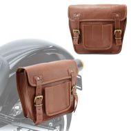 Motorrad Satteltaschen Paar Craftride SV4 Vintage Tasche 6Ltr in braun_0