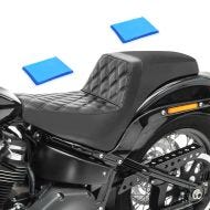 2-Up Gel Seat for Softail Low Rider / S / ST 18-24 Craftride SP8 Duo black
