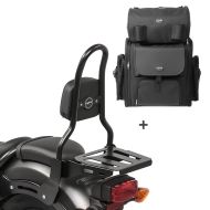 Sissybar M3 + Hecktasche für Suzuki Intruder M 1800 R / R2 06-17 mit Gepäckträger Craftride_0
