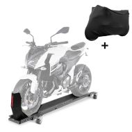 Set SC2 Rangierhilfe mit Wippe ConStands und Abdeckplane XL-XXL für Harley Davidson Softail Slim / Sport Glide Craftride_1