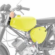 Tank / Petrol Tank compatible with Simson S51 / S50 / S70 with side cover Craftride neon yellow