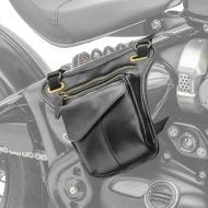 Side bag compatible with Moto Guzzi V9 Bobber / Roamer Craftride SR1 leather black