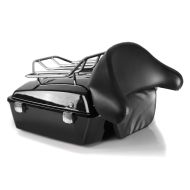 Topcase Box fits for Harley Davidson Softail Bad Boy / Blackline / Custom Craftride Chopped II with luggage rack black