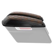 Cover fits for side case lid fits for Harley Davidson Touring Models 14-24 Lid Cover Craftride orange