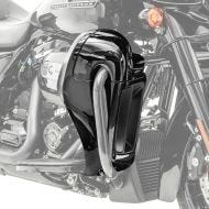 Beinschild für Harley Davidson Street Glide 14-20 Craftride belüftet schwarz_1