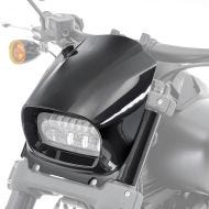 Headlight Fly Screen Front Mask fits for Harley Davidson Softail Fat Bob 114 18-24 Wind Shield Craftride black