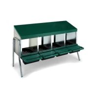 Nesting box for chickens Divit NK1 with 4 breeding places green