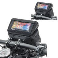 2x Motorcycle Handlebar Bag for Cruisers Smartphone GPS Mount Craftride LB2 Discount Set