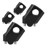 2x Handlebar  riser Tourtecs 1.57 inch Aluminium for Handlebars with Ø 0.87 inch 7/8" black Discount Set