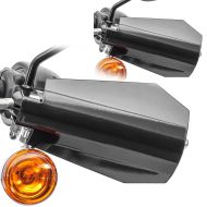 2x Hand guards fits for Harley Davidson Hand protection Craftride HP4 black Set Discount