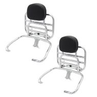 2x Rear luggage collapsible rack compatible with Vespa GTS 300 / 250 / 125 08-20 with backrest Craftride chrome Discount Set