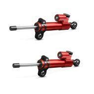2x Steering damper motorcycle / Steering stabilizer Zaddox universal red Discount Set