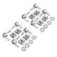 2x Quick release fasteners for motorcycle saddlebags + side cases Craftride VS6 Discount Set