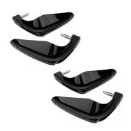 2x Motorcycle handguards Motoguard RH2 hand protection universal black Discount Set