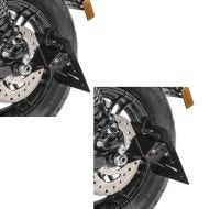 2x Side Mount license plate holder bracket Universal tail tidy for 0.79 inch axle Craftride LH6S Discount Set