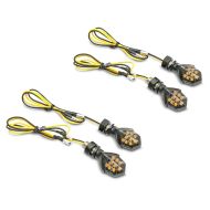 2x LED indicators motorcycle / turn signals Lumitecs BL2 2 pieces tinted Discount Set