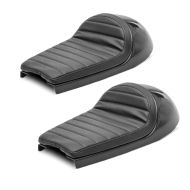 2x Seat with hump for Cafe Racer Vintage Scrambler Rebuilds Craftride HP3 black Discount Set