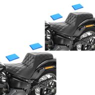 2x 2-Up Gel Seat fits for Harley Davidson Softail Street Bob 18-24 Craftride SP8B Set Discount