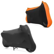 Set: tarpaulin cover Indoor XL-XXL Stretch garage in -orange + tarpaulin cover Indoor XL-XXL Stretch garage in 