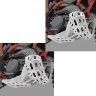 2x Motorschutz für KTM EXC 300 250 TPI 20- Aluminium Auspuff Krümmerschutz Spar-Set_1